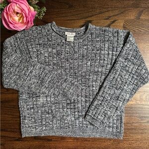 Vintage Talbots navy marled sweater, size L